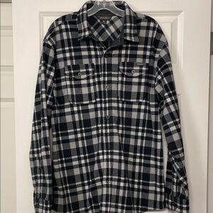 Eddie Bauer Black and White Checkered Shirt